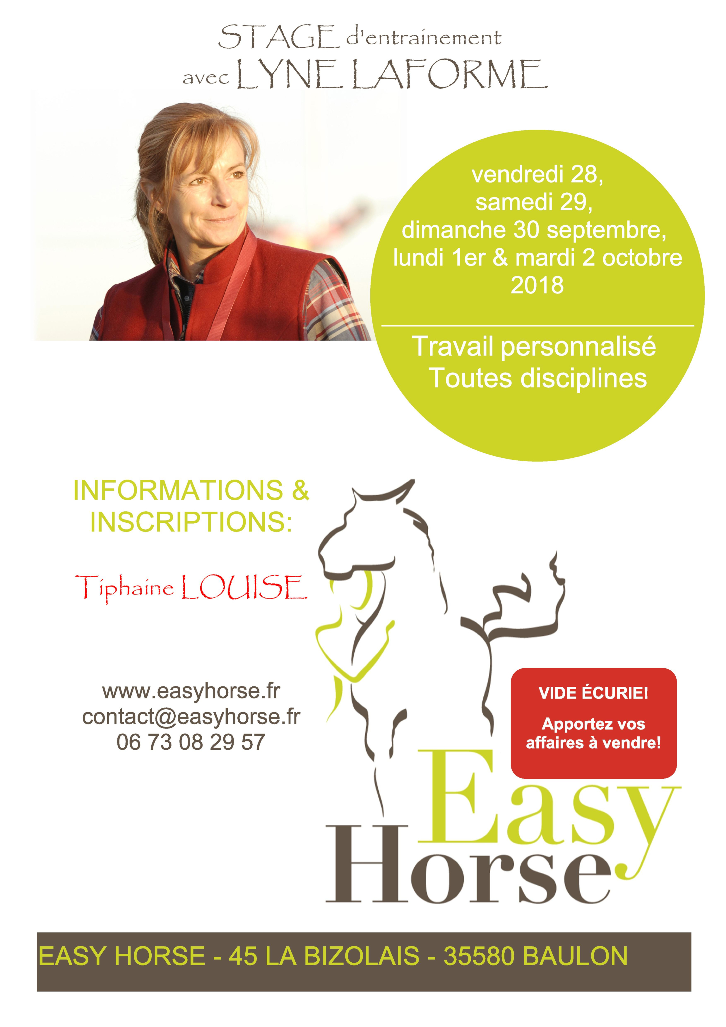 Stage Lyne Laforme 2018, Easy horse